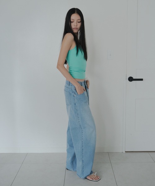 FEKETE(フェケテ)の「minimal camisole / ストレッチキャミソール(キャミソール・レディース・ターコイズブルー/ピンク/ブラック・SMALL/LARGE/MEDIUM)」の21枚目の写真