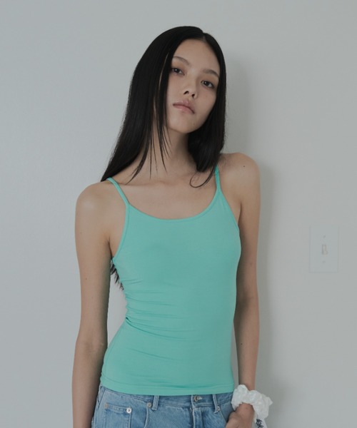 FEKETE(フェケテ)の「minimal camisole / ストレッチキャミソール(キャミソール・レディース・ターコイズブルー/ピンク/ブラック・SMALL/LARGE/MEDIUM)」の15枚目の写真