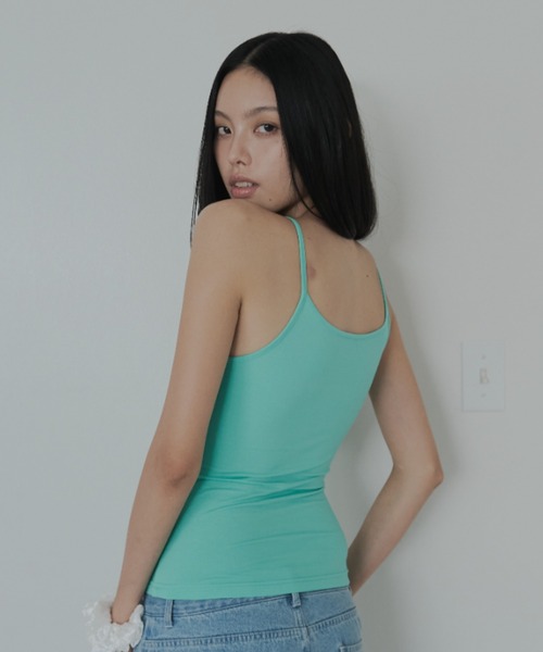 FEKETE(フェケテ)の「minimal camisole / ストレッチキャミソール(キャミソール・レディース・ターコイズブルー/ピンク/ブラック・SMALL/LARGE/MEDIUM)」の16枚目の写真
