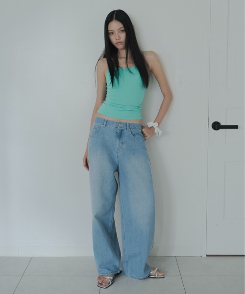 FEKETE(フェケテ)の「minimal camisole / ストレッチキャミソール(キャミソール・レディース・ターコイズブルー/ピンク/ブラック・SMALL/LARGE/MEDIUM)」の10枚目の写真