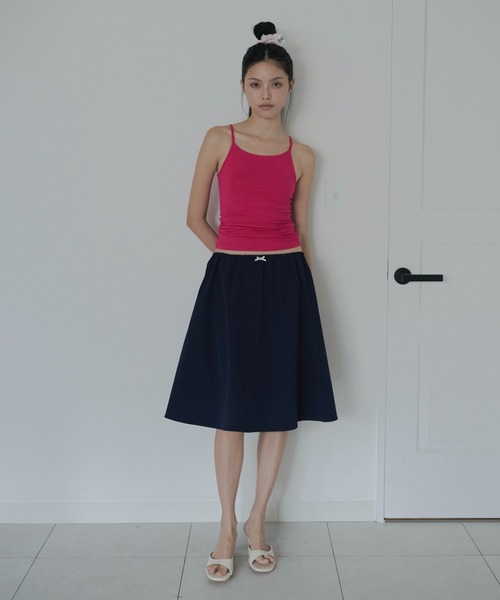 FEKETE(フェケテ)の「minimal camisole / ストレッチキャミソール(キャミソール・レディース・ターコイズブルー/ピンク/ブラック・SMALL/LARGE/MEDIUM)」の11枚目の写真