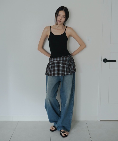 FEKETE(フェケテ)の「minimal camisole / ストレッチキャミソール(キャミソール・レディース・ターコイズブルー/ピンク/ブラック・SMALL/LARGE/MEDIUM)」の9枚目の写真