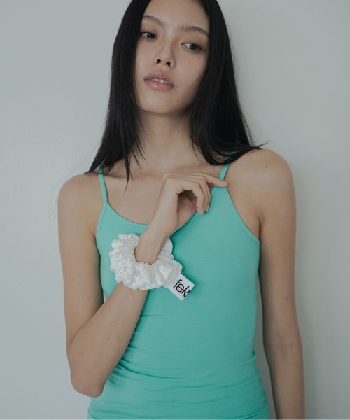 FEKETE(フェケテ)の「minimal camisole / ストレッチキャミソール(キャミソール・レディース・ターコイズブルー/ピンク/ブラック・SMALL/LARGE/MEDIUM)」の17枚目の写真