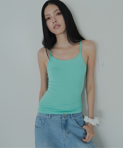 FEKETE(フェケテ)の「minimal camisole / ストレッチキャミソール(キャミソール・レディース・ターコイズブルー/ピンク/ブラック・SMALL/LARGE/MEDIUM)」の12枚目の写真