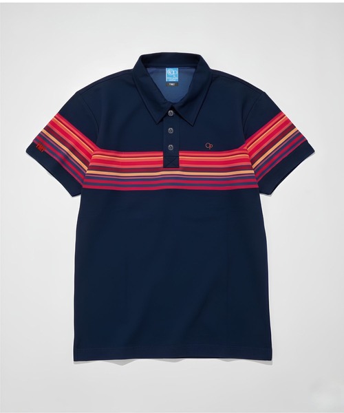 TMT（ティーエムティー）の「【TMT×Ocean Pacific】 PEARTEX POLO SHIRT（BORDER）（ポロシャツ・レディース・ベージュ/ネイビー/ホワイト・MEDIUM/LARGE/X-LARGE）」の5枚目の写真