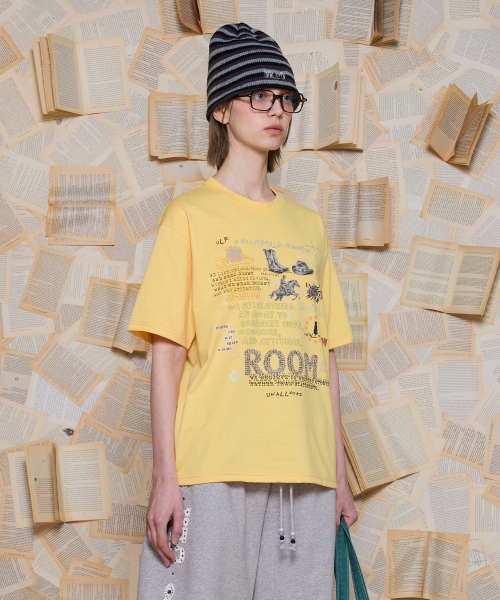 UNALLOYED（アナロイド）の「アトリエTシャツ / イエロー（Tシャツ/カットソー・メンズ・その他・SMALL/MEDIUM/LARGE）」の2枚目の写真