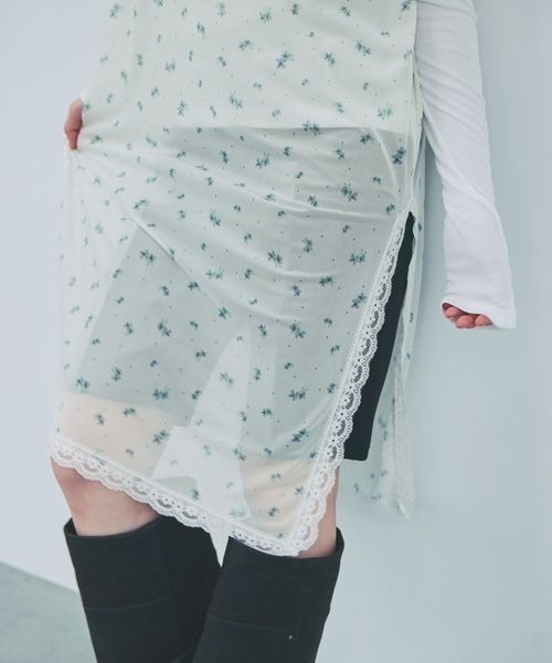 JEANASIS(ジーナシス)の「【選べる着丈】シアーレースキャミワンピース/1049061(その他トップス・レディース・ブラック系その他/ホワイト系その他・SMALL/FREE)」の12枚目の写真