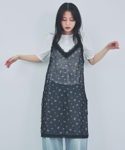JEANASIS(ジーナシス)の「【選べる着丈】シアーレースキャミワンピース/1049061(その他トップス・レディース・ブラック系その他/ホワイト系その他・SMALL/FREE)」の16枚目の写真