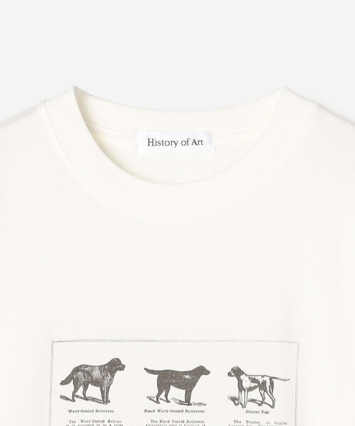 Bshop(ビショップ)の「History of Art | プリントTシャツ DOG WOMEN(Tシャツ/カットソー・レディース・ホワイト系その他・S)」の4枚目の写真