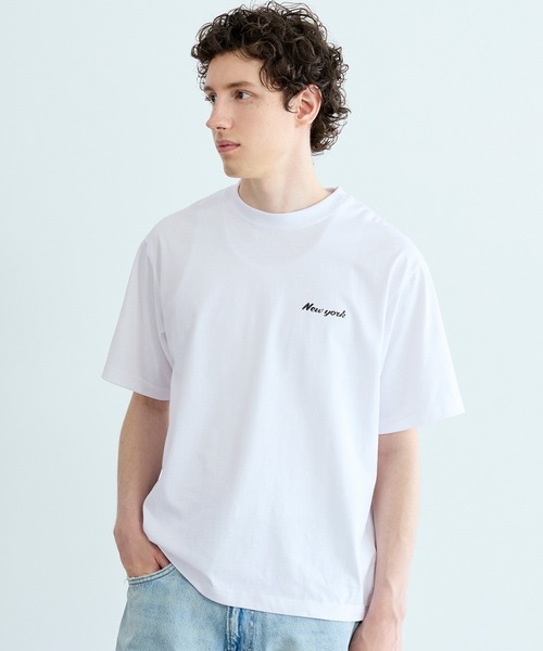 coca(coca)(コカ)の「胸プリントTシャツ(Tシャツ/カットソー・メンズ・ホワイト/ブラック・L/XL/M)」の2枚目の写真