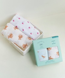 aden + anais おくるみスワドル gelato　pique ストロベリー・ベア 2枚