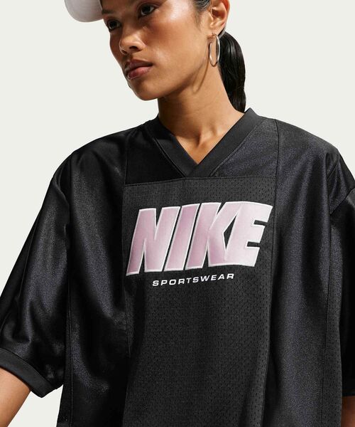 NIKE オーバーサイズド ショートスリーブ グラフィック ジャージー　M ナイキ スポーツウェア ウィメンズ オーバーサイズド ショートスリーブ