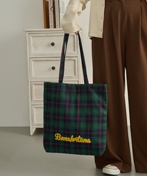 【SETUP7】ロゴサガラ刺繍チェックトート SNBD