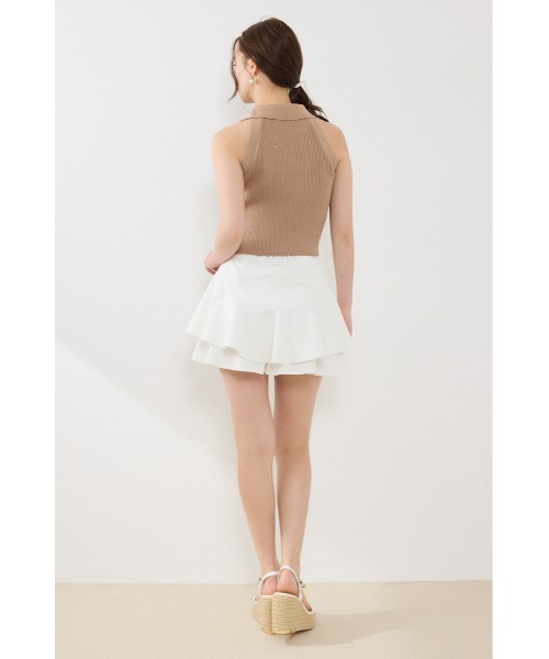 rienda(リエンダ)の「レイヤードヘムコルセットスコートショートパンツ 夏服 秋服(その他パンツ・レディース・ブラック/ブルー/ホワイト・MEDIUM/SMALL/X-SMALL)」の6枚目の写真