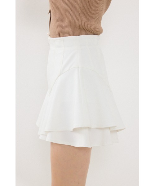 rienda(リエンダ)の「レイヤードヘムコルセットスコートショートパンツ 夏服 秋服(その他パンツ・レディース・ブラック/ブルー/ホワイト・MEDIUM/SMALL/X-SMALL)」の11枚目の写真