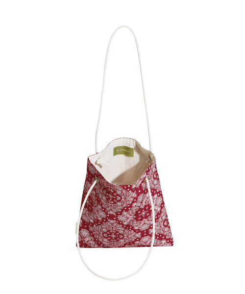 SOCHARMING（ソーチャーミング）の「Mini shoulder bag - paisley 6 colors（エコバッグ/サブバッグ・レディース・ネイビー/レッド/カーキ/イエロー/グリーン/オレンジ系その他・FREE）」の7枚目の写真
