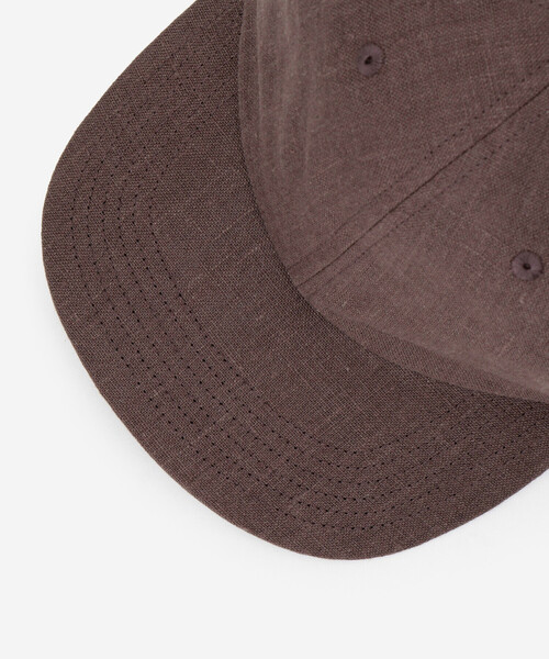 Bshop（ビショップ）の「PROTAGONISTA | リネン 6パネルキャップ WOMEN（キャップ・レディース・ブラウン/ベージュ・F）」の7枚目の写真