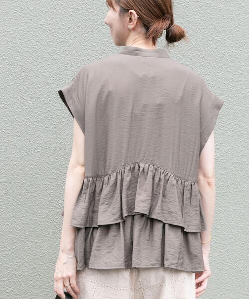 ITEMS URBANRESEARCH(アイテムズ アーバンリサーチ)の「フリル切り替えブラウス(シャツ/ブラウス・レディース・ラベンダー/モカ/ホワイト・FREE)」の14枚目の写真