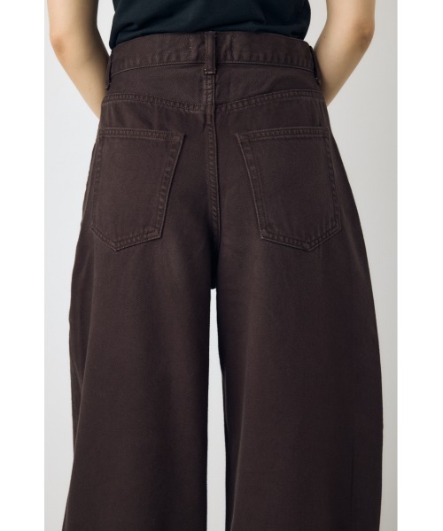 AZUL by moussy(アズールバイマウジー)の「【身長/骨格別着用画像あり】AZUL DENIM カラーワイドデニム 秋服 ロングパンツ ジーンズ カラーパンツ カラーデニム(デニムパンツ・レディース・カーキ/ブラウン/ピンク・27inch/26inch/25inch/24inch/23inch)」の8枚目の写真