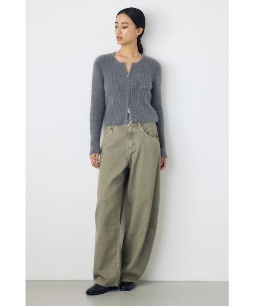 AZUL by moussy(アズールバイマウジー)の「【身長/骨格別着用画像あり】AZUL DENIM カラーワイドデニム 秋服 ロングパンツ ジーンズ カラーパンツ カラーデニム(デニムパンツ・レディース・カーキ/ブラウン/ピンク・27inch/26inch/25inch/24inch/23inch)」の22枚目の写真