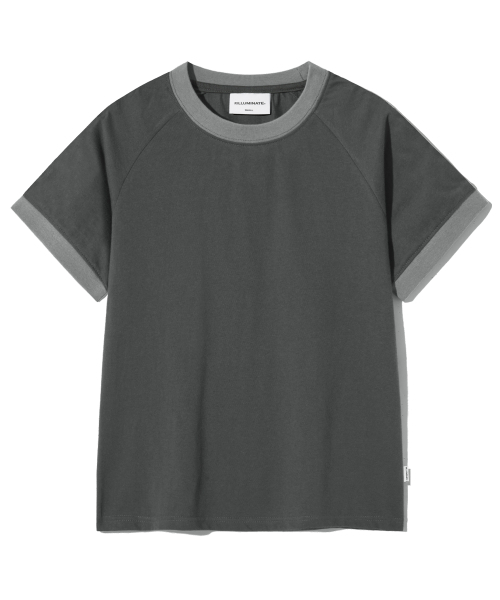 F.ILLUMINATE(フィルミネイト)の「(W) 88 リンガーTシャツ-チャコール(Tシャツ/カットソー・レディース・その他・SMALL/MEDIUM)」の2枚目の写真