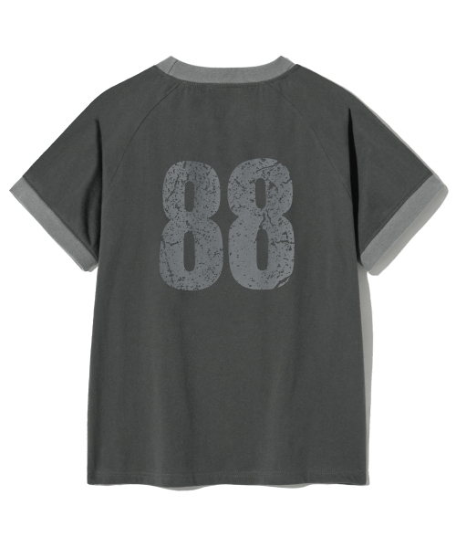 F.ILLUMINATE(フィルミネイト)の「(W) 88 リンガーTシャツ-チャコール(Tシャツ/カットソー・レディース・その他・SMALL/MEDIUM)」の3枚目の写真