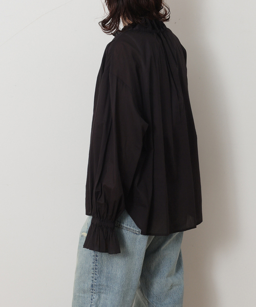 JOURNAL STANDARD LUXE(ジャーナルスタンダード ラックス)の「コットンローン フリルブラウス(シャツ/ブラウス・レディース・ブラック/ホワイト・FREE)」の15枚目の写真