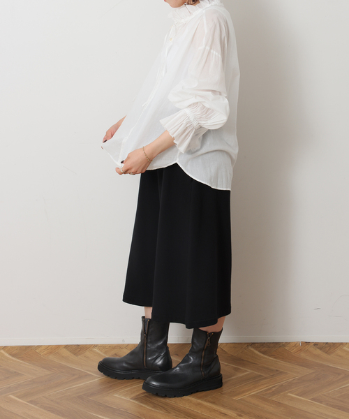 JOURNAL STANDARD LUXE(ジャーナルスタンダード ラックス)の「コットンローン フリルブラウス(シャツ/ブラウス・レディース・ブラック/ホワイト・FREE)」の16枚目の写真