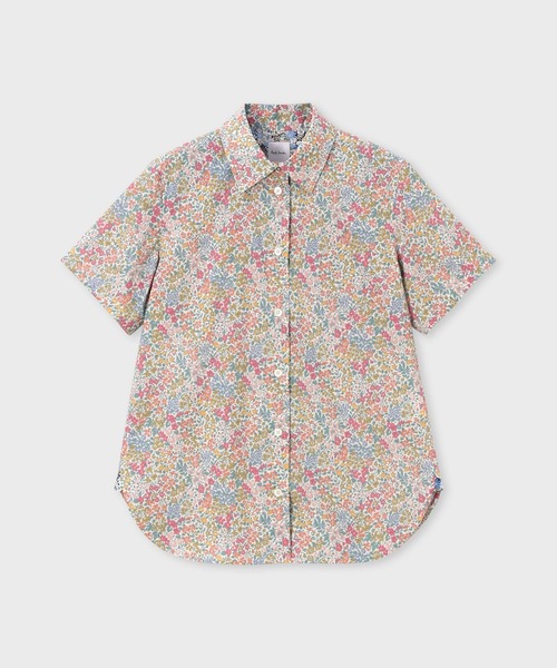 Paul Smith(ポールスミス)の「ウィメンズ リバティプリント 半袖シャツ / 265009 SH168(シャツ/ブラウス・レディース・ブルー/アイボリー・40)」の2枚目の写真