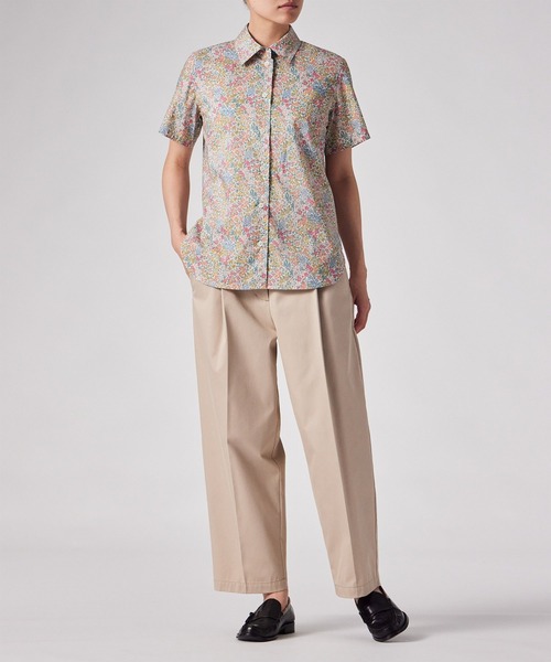 Paul Smith(ポールスミス)の「ウィメンズ リバティプリント 半袖シャツ / 265009 SH168(シャツ/ブラウス・レディース・ブルー/アイボリー・40)」の11枚目の写真