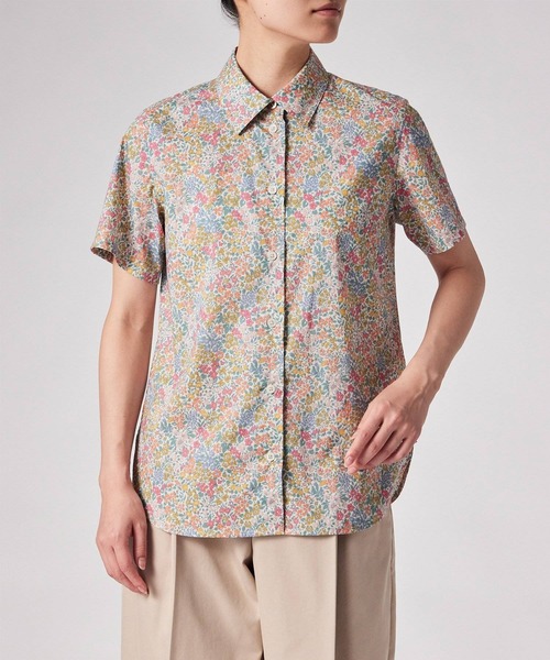 Paul Smith(ポールスミス)の「ウィメンズ リバティプリント 半袖シャツ / 265009 SH168(シャツ/ブラウス・レディース・ブルー/アイボリー・40)」の12枚目の写真