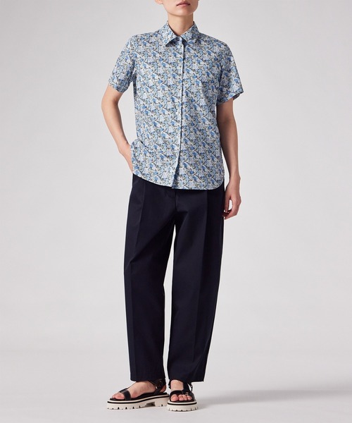 Paul Smith(ポールスミス)の「ウィメンズ リバティプリント 半袖シャツ / 265009 SH168(シャツ/ブラウス・レディース・ブルー/アイボリー・40)」の14枚目の写真