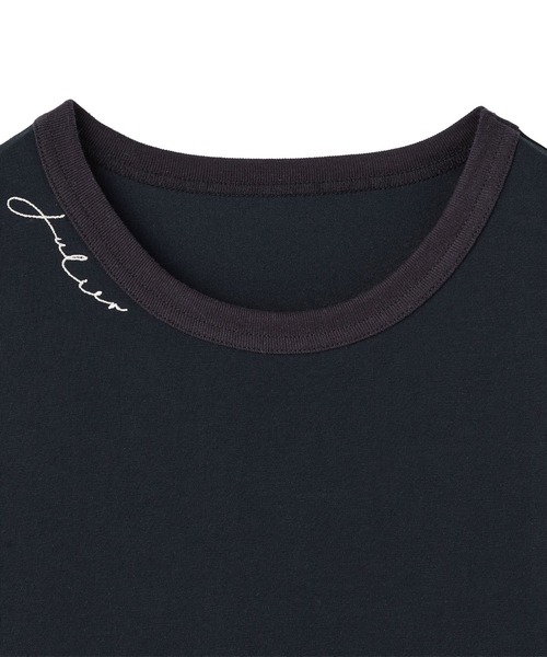 Julier Yoga and Relax(ジュリエヨガアンドリラックス)の「Julier コンディショニングロングスリーブTee(Tシャツ/カットソー・レディース・ホワイト/ネイビー・1/2)」の8枚目の写真