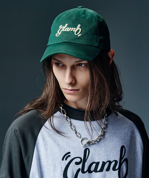 glamb（グラム）の「Cinematic Spin Logo Cap / シネマティックスピンロゴキャップ（キャップ・メンズ・ブラック/グリーン/インディゴブルー/ブラウン・FREE）」の8枚目の写真