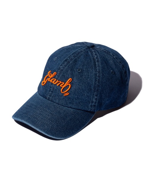 glamb（グラム）の「Cinematic Spin Logo Cap / シネマティックスピンロゴキャップ（キャップ・メンズ・ブラック/グリーン/インディゴブルー/ブラウン・FREE）」の5枚目の写真