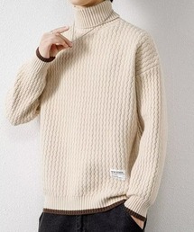 KELVIN（ケルヴァン）の「Wave Texture Turtle Knit ウェーブテクスチャータートルニット（ニット/セーター）」
