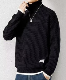 Wave Texture Turtle Knit ウェーブテクスチャータートルニット