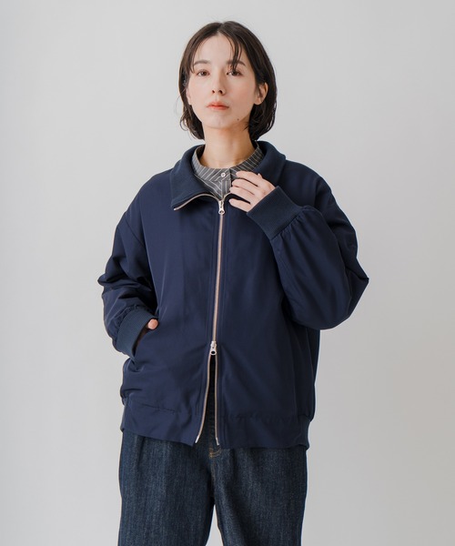 Kelen(ケレン)の「「KELEN / ケレン」バックタックハイネックブルゾン(ブルゾン・レディース・ブラウン/ネイビー/ブラック・S/M)」の14枚目の写真