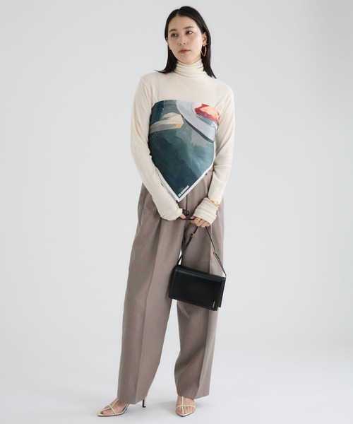 Chaos(カオス)の「Chaos(カオス)/ 【Jil Sander】別注スカーフ(ストール/ショール・レディース・スモークグレー・FREE)」の3枚目の写真