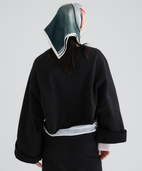 Chaos(カオス)の「Chaos(カオス)/ 【Jil Sander】別注スカーフ(ストール/ショール・レディース・スモークグレー・FREE)」の11枚目の写真