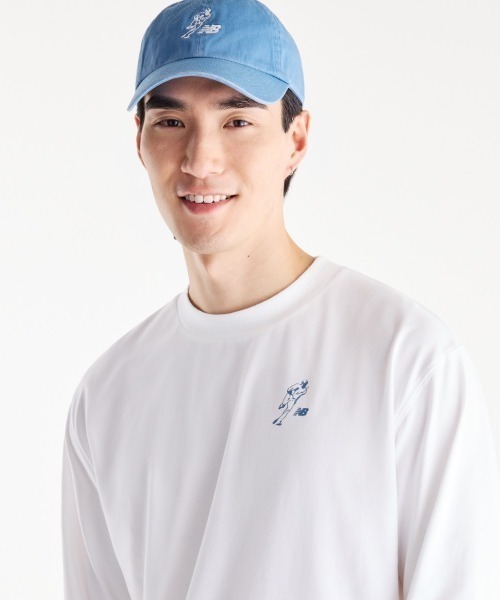 NEW BALANCE(ニューバランス)の「New Balance Shohei Ohtani Always On Logo Long Sleeve T-Shirt(ニューバランス 大谷翔平 オールウェイズオンロゴ 長袖Tシャツ)(Tシャツ/カットソー・メンズ・ブラック系/White/ブルー系・X-LARGE/MEDIUM/LARGE)」の5枚目の写真