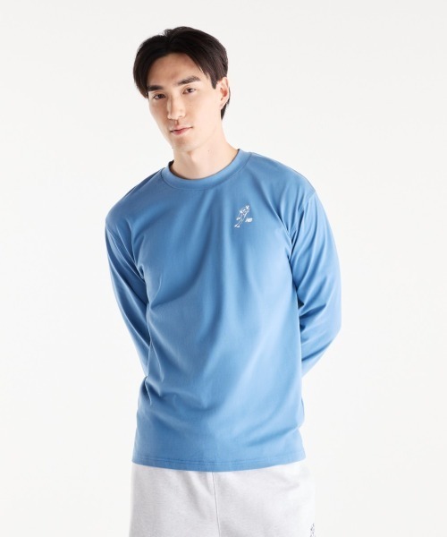 NEW BALANCE(ニューバランス)の「New Balance Shohei Ohtani Always On Logo Long Sleeve T-Shirt(ニューバランス 大谷翔平 オールウェイズオンロゴ 長袖Tシャツ)(Tシャツ/カットソー・メンズ・ブラック系/White/ブルー系・X-LARGE/MEDIUM/LARGE)」の12枚目の写真