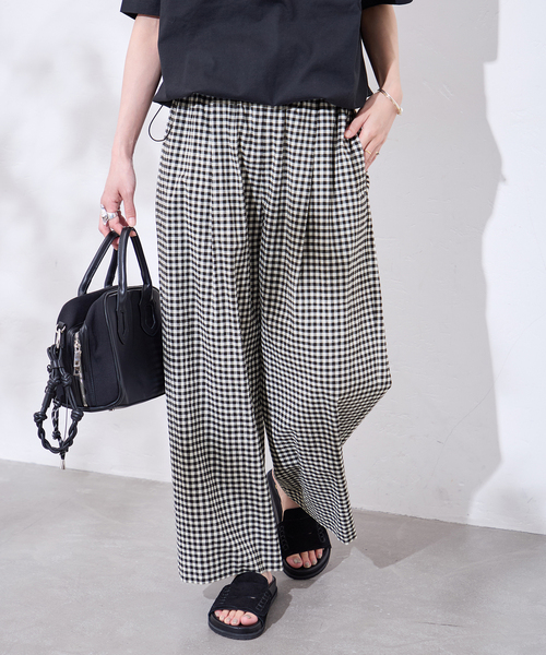JOURNAL STANDARD(ジャーナルスタンダード)の「《追加》ウォッシャブルC/LIVIS ワイドパンツ(その他パンツ・レディース・ブラック系その他/ブラック・34/44)」の2枚目の写真