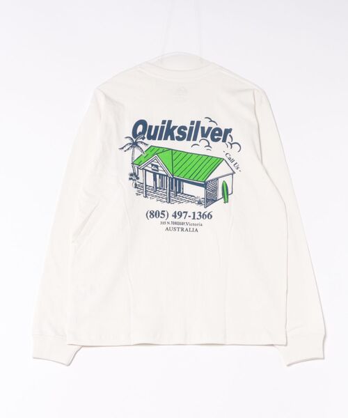 Quiksilver（クイックシルバー）の「QUIKSILVER メンズ DEEP HOUSE LT ロンT コットン100% 【2026年秋冬モデル】（Tシャツ/カットソー・メンズ・ホワイト/ブラック/イエロー・MEDIUM/LARGE/X-LARGE）」の6枚目の写真