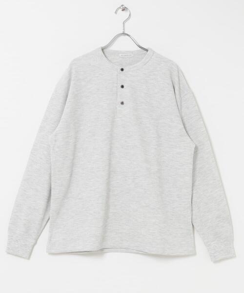 URBAN RESEARCH DOORS(アーバンリサーチドアーズ)の「DRYMIXワッフル ドロスト ロングスリーブ Tシャツ(Tシャツ/カットソー・メンズ・ライトグレー/ブラウン/ネイビー・MEDIUM/LARGE)」の5枚目の写真