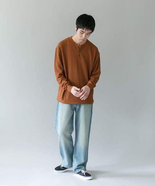 URBAN RESEARCH DOORS(アーバンリサーチドアーズ)の「DRYMIXワッフル ドロスト ロングスリーブ Tシャツ(Tシャツ/カットソー・メンズ・ライトグレー/ブラウン/ネイビー・MEDIUM/LARGE)」の11枚目の写真