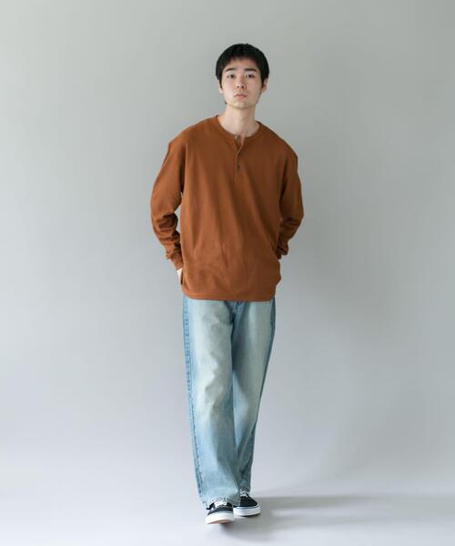 URBAN RESEARCH DOORS(アーバンリサーチドアーズ)の「DRYMIXワッフル ドロスト ロングスリーブ Tシャツ(Tシャツ/カットソー・メンズ・ライトグレー/ブラウン/ネイビー・MEDIUM/LARGE)」の12枚目の写真