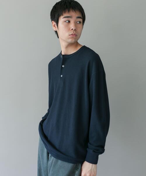 URBAN RESEARCH DOORS(アーバンリサーチドアーズ)の「DRYMIXワッフル ドロスト ロングスリーブ Tシャツ(Tシャツ/カットソー・メンズ・ライトグレー/ブラウン/ネイビー・MEDIUM/LARGE)」の15枚目の写真