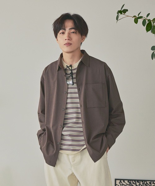 GLOBAL WORK(グローバルワーク)の「URBAN SHIRTS/680677(シャツ/ブラウス・メンズ・サックスブルー/ブラック/ブラウン/ベージュ系その他3/グレー系その他6/グレー系その他3/キャメル/ダークブルー・SMALL/X-LARGE/LARGE/MEDIUM)」の1枚目の写真