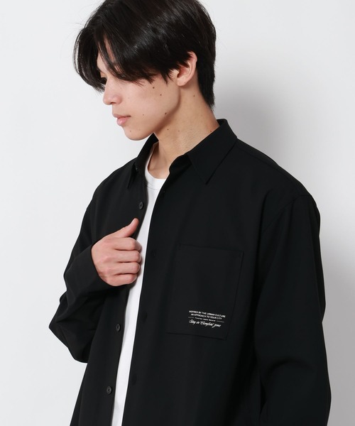 GLOBAL WORK(グローバルワーク)の「URBAN SHIRTS/680677(シャツ/ブラウス・メンズ・サックスブルー/ブラック/ブラウン/ベージュ系その他3/グレー系その他6/グレー系その他3/キャメル/ダークブルー・SMALL/X-LARGE/LARGE/MEDIUM)」の2枚目の写真